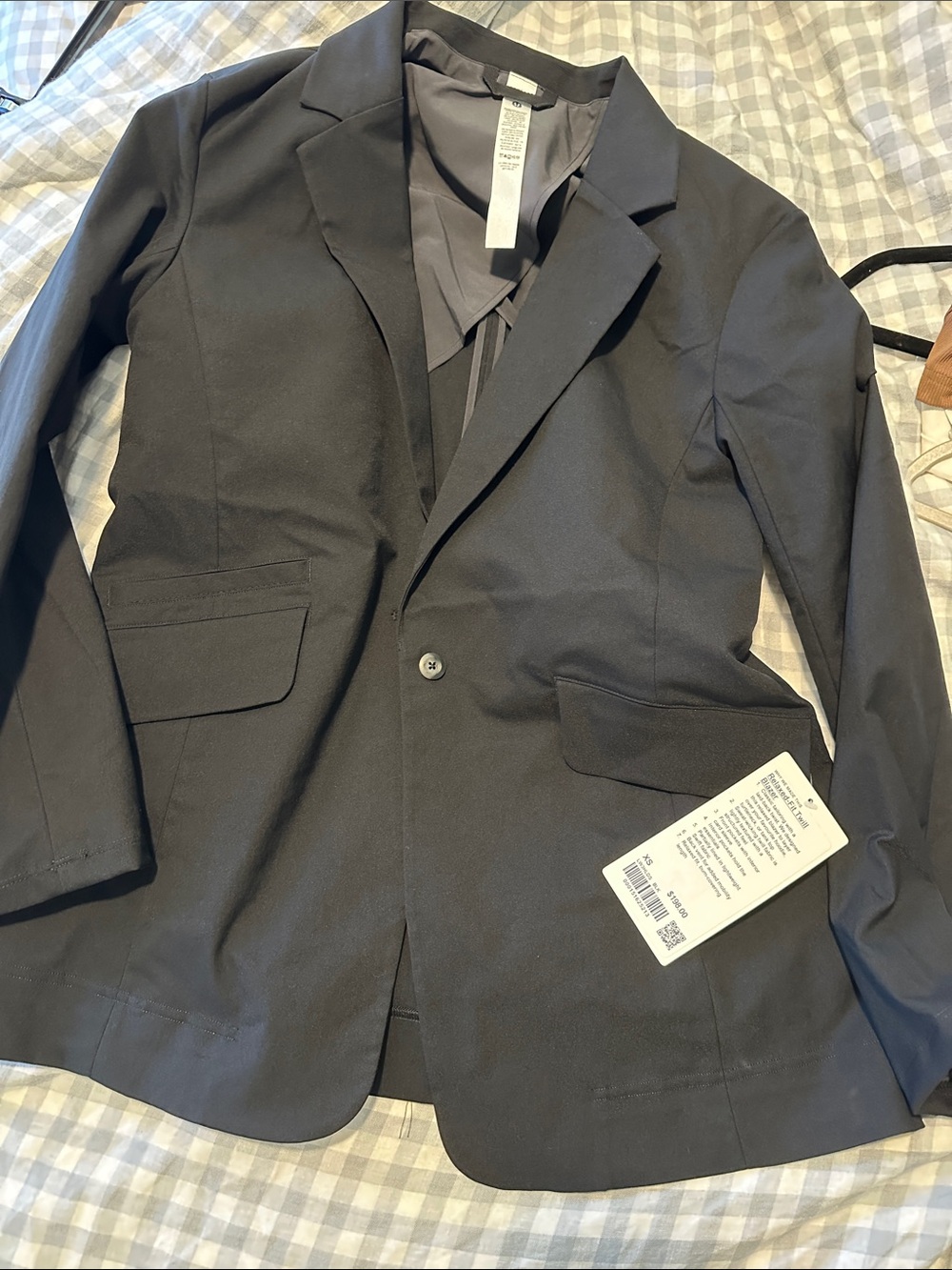 lululemon athletica Black Relaxed-Fit Twill Blazer